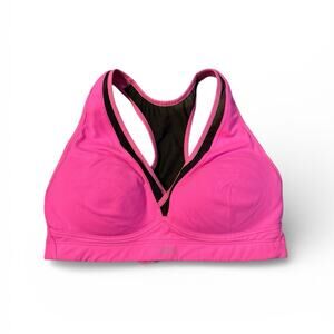 Victoria's Secret Sport VSX pink and black wireless racerback sports bra XS